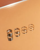 Gold Hinged Huggie Earrings