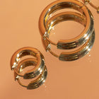 Small Chunky Hinged Hoop Earrings