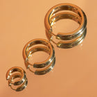 Medium Chunky Hinged Hoop Earrings