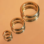 Medium Chunky Hinged Hoop Earrings