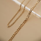 Medium Gold Figaro Chain Necklace