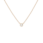 Medium Diamond Bezel Necklace