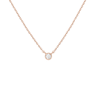 Medium Diamond Bezel Necklace