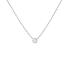 Medium Diamond Bezel Necklace