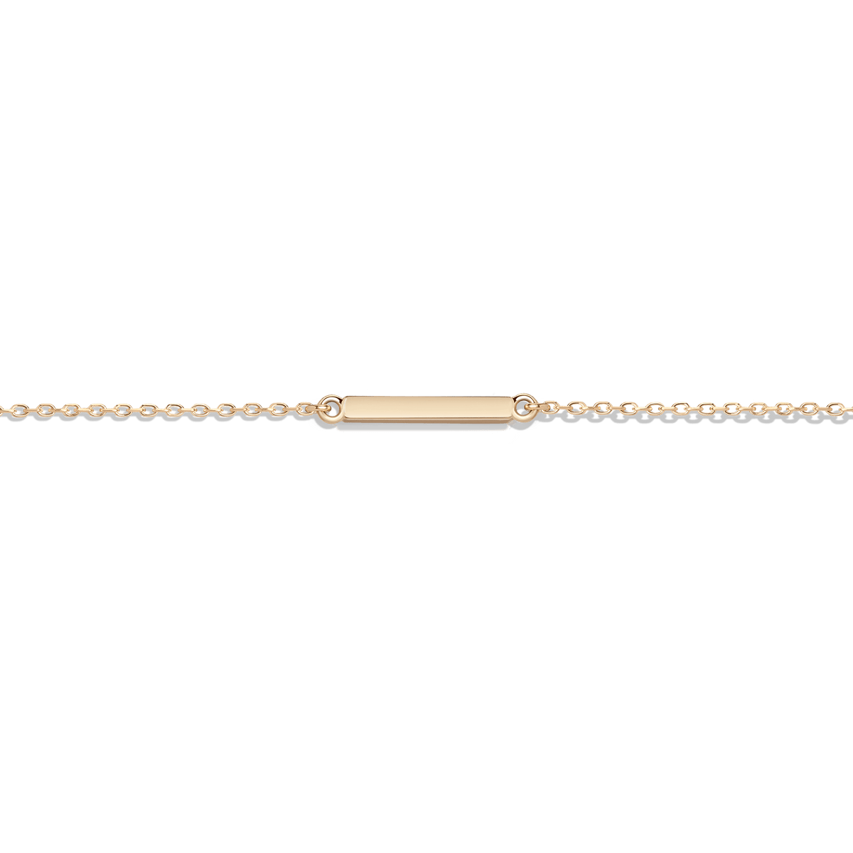 Gold Bar Anklet in Yellow, Rose or White Gold Gold Bar Anklet in Yellow, Rose or White Gold