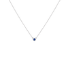 Birthstone Necklace Blue Sapphire - Sep 14K 18K White Gold First