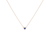 Birthstone Necklace Blue Sapphire - Sep 14K 18K Yellow Gold First