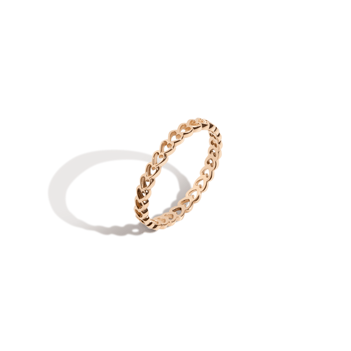 Infinity Heart Ring Yellow Gold Vermeil 14K Gold 18K Gold First