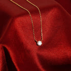 Medium Diamond Bezel Necklace