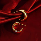 Gold Smooth Arch Hoops Small