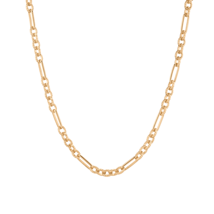 Bold Infinity Chain Link Necklace Yellow Gold Vermeil First