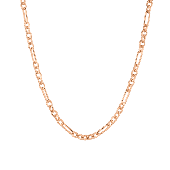 Bold Infinity Chain Link Necklace Rose Gold Vermeil First