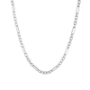 Bold Infinity Chain Link Necklace White Gold Vermeil First