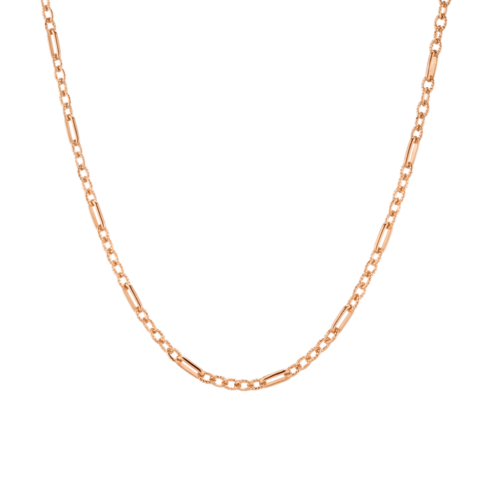 Infinity Chain Link Necklace Rose Gold Vermeil First