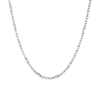 Infinity Chain Link Necklace White Gold Vermeil First