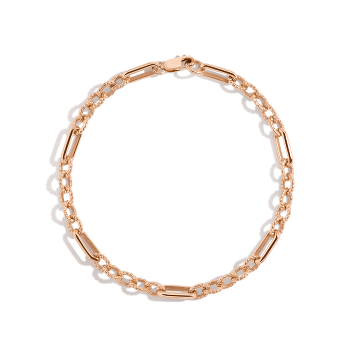 Infinity Chain Link Bracelet Rose Gold Vermeil First