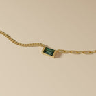 AURATE X MICHELLE: Tranquility Blue Topaz Chain Necklace