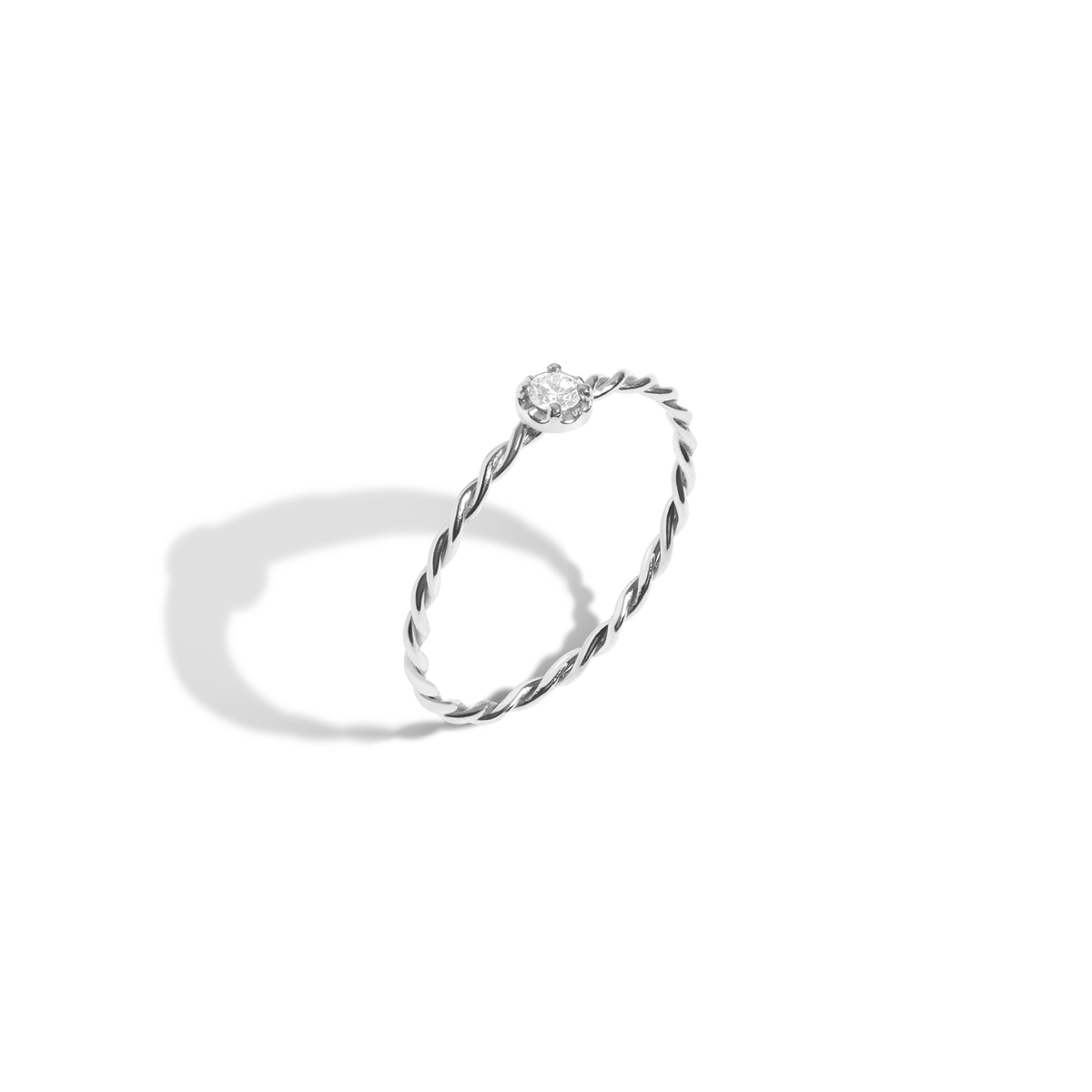 White gold midi ring best sale