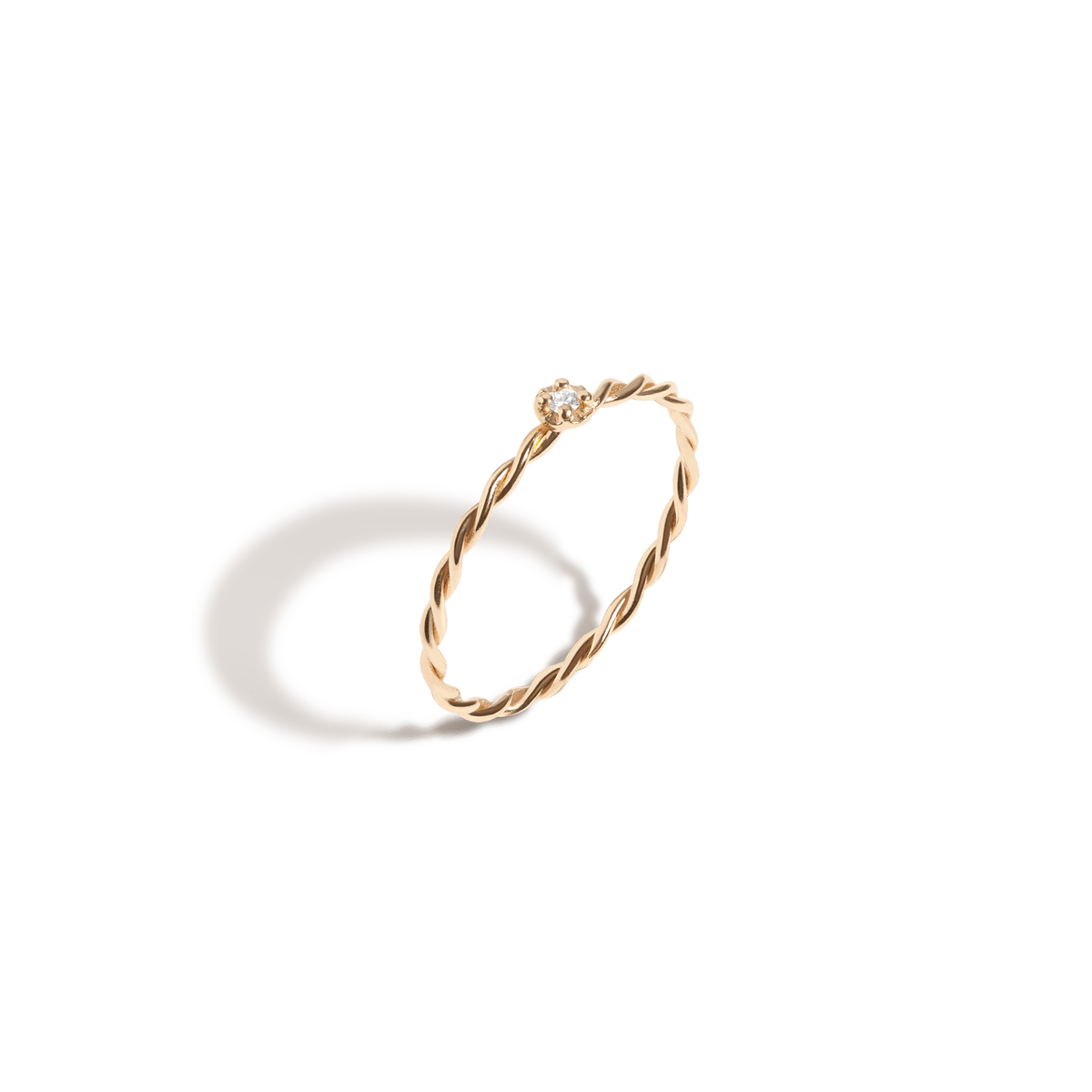 Dainty White Gold Dipped Thin Chain Mini Shiny Circle Shape