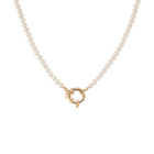 Pearl Aura Beaded Necklace in Yellow, Rose or White Gold