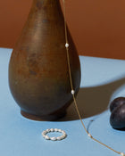 Organic Pearl Station Necklace
