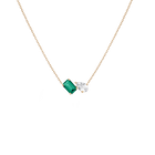 Toi et Moi Gemstone Mini Heirloom Necklace