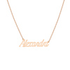 Gold Script Name Necklace Vermeil 14k 18k Rose Gold First