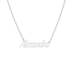 Gold Script Name Necklace Vermeil 14k 18k White Gold First