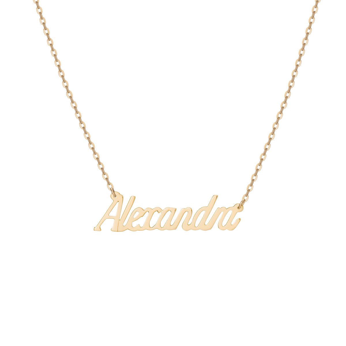18K Solid Gold Name Necklace