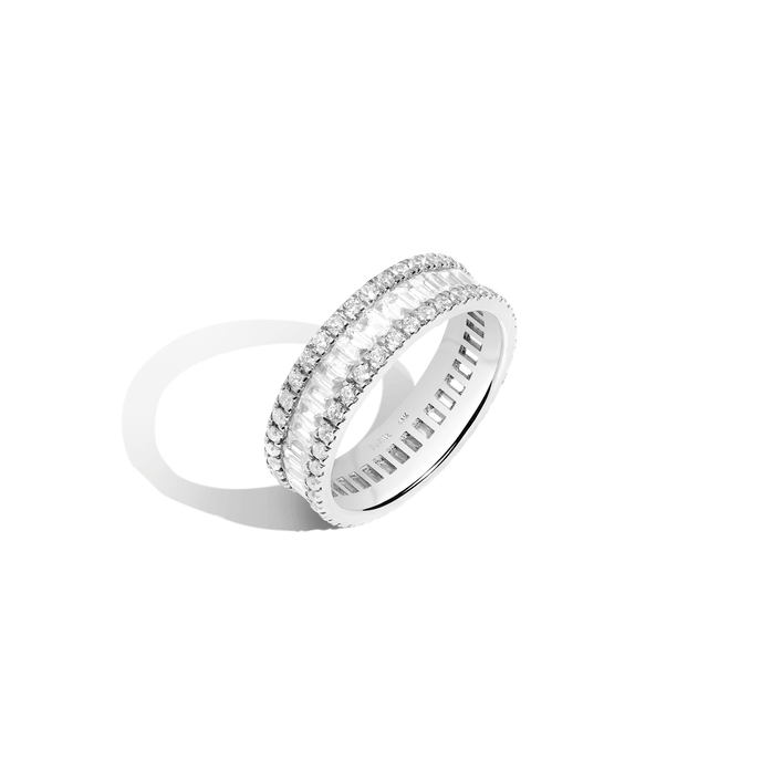 Multi-Cut Baguette Quadri Diamond Ring