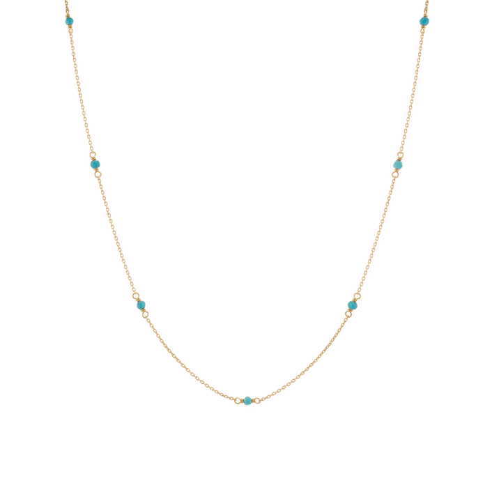 Endless Gemstone Station Necklace