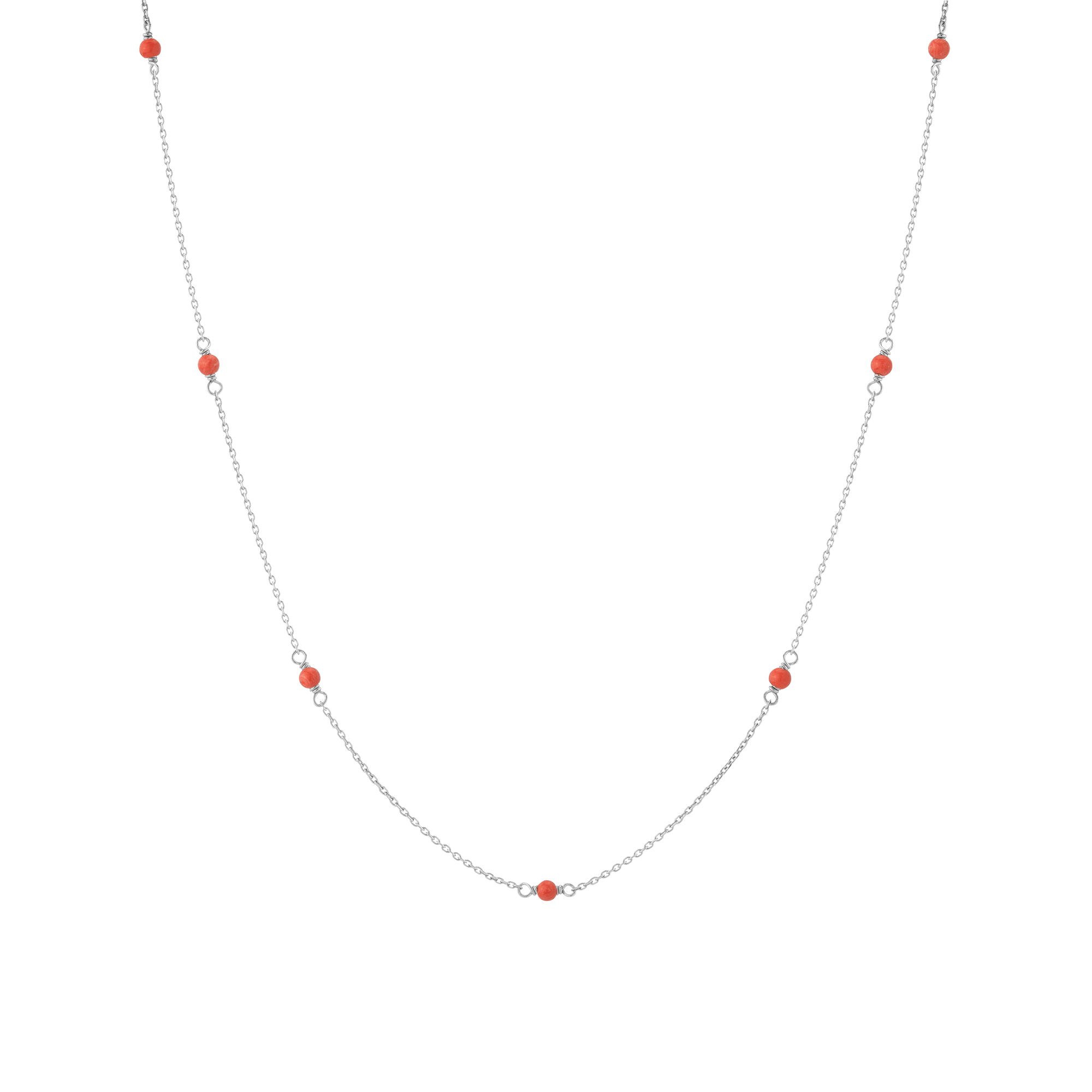 Endless Gemstone Station Necklace in Yellow, Rose or White Gold