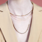 Gold Diamond Cut Chain Necklace