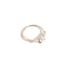 Oval-Cut Tapered Baguette Diamond Ring
