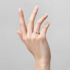 Oval-Cut Tapered Baguette Diamond Ring