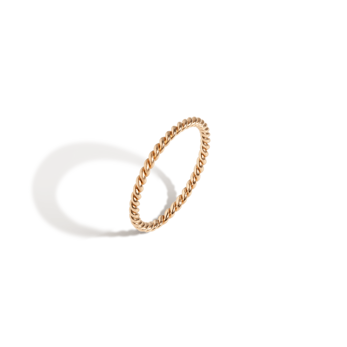 Thick Stackable Twist Ring