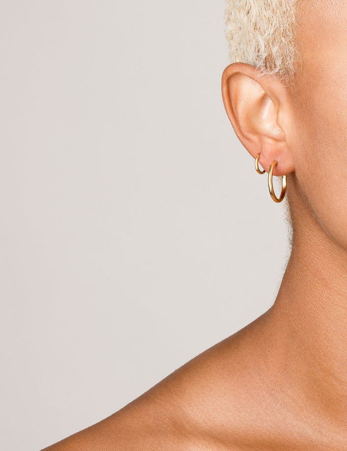 Endless Gold Hoop Earrings Set