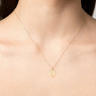 Story in Gold Engraved Pendant