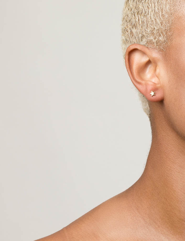 Gold Nova Stud Earring