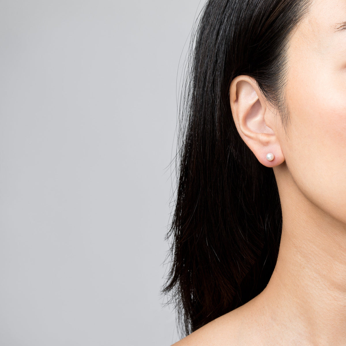 Pearl Studs 14k Yellow Gold White Gold Single Pair 5 mm