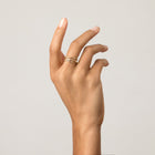 AURATE X KERRY: Venus Tri Gold Ring