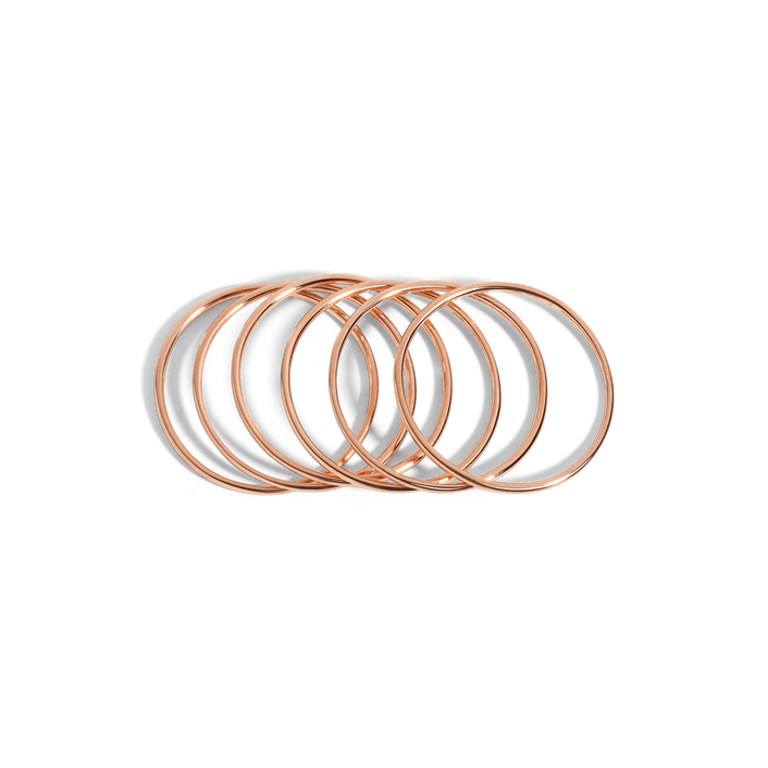 Stackable Ring Rose Gold Vermeil 14k Rose Gold 18k Rose Gold