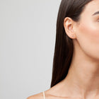 Mini Diamond Bar Earring