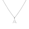 Classic Gold Letter Necklace 18k White Gold A First