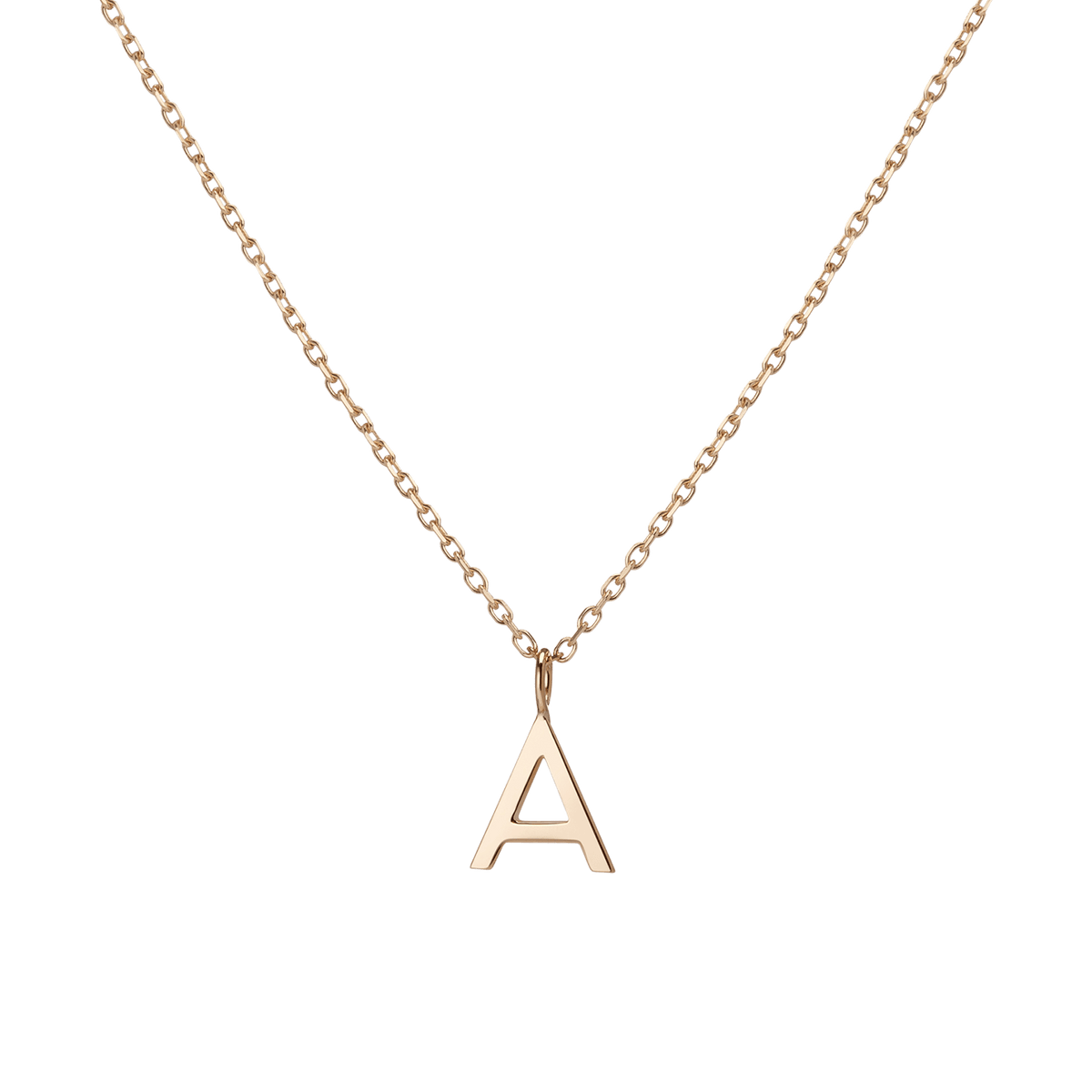 A letter pendant gold on sale