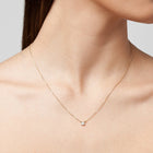 Medium Diamond Bezel Necklace