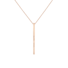 Long Gold Bar Drop Necklace