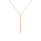 Long Gold Bar Drop Necklace