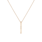 Short Gold Bar Drop Necklace