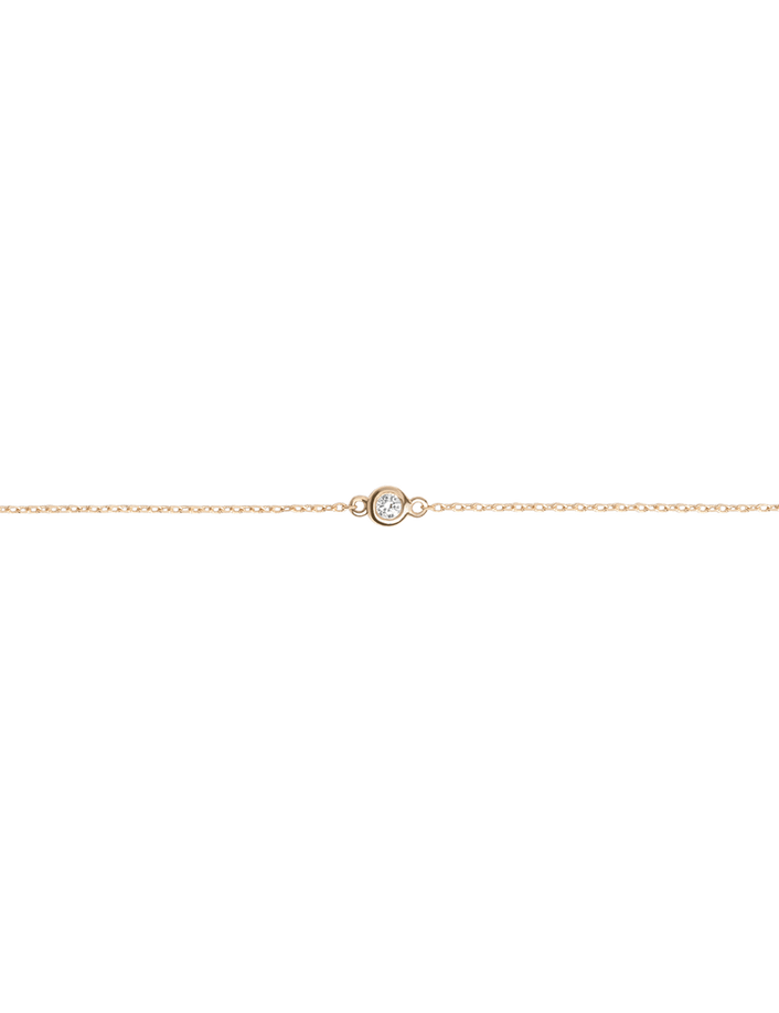 Diamond Bezel Bracelet Yellow Gold Vermeil 14k Yellow Gold 18k Yellow Gold First